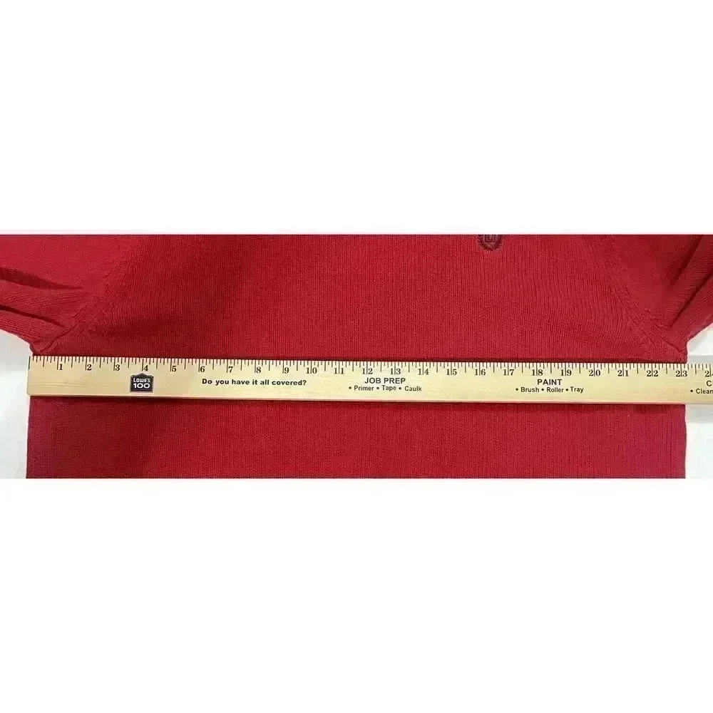 Chaps Ralph Lauren‎ Red Long Sleeve Crew Neck Pullover Cotton Sweater Men’s XL